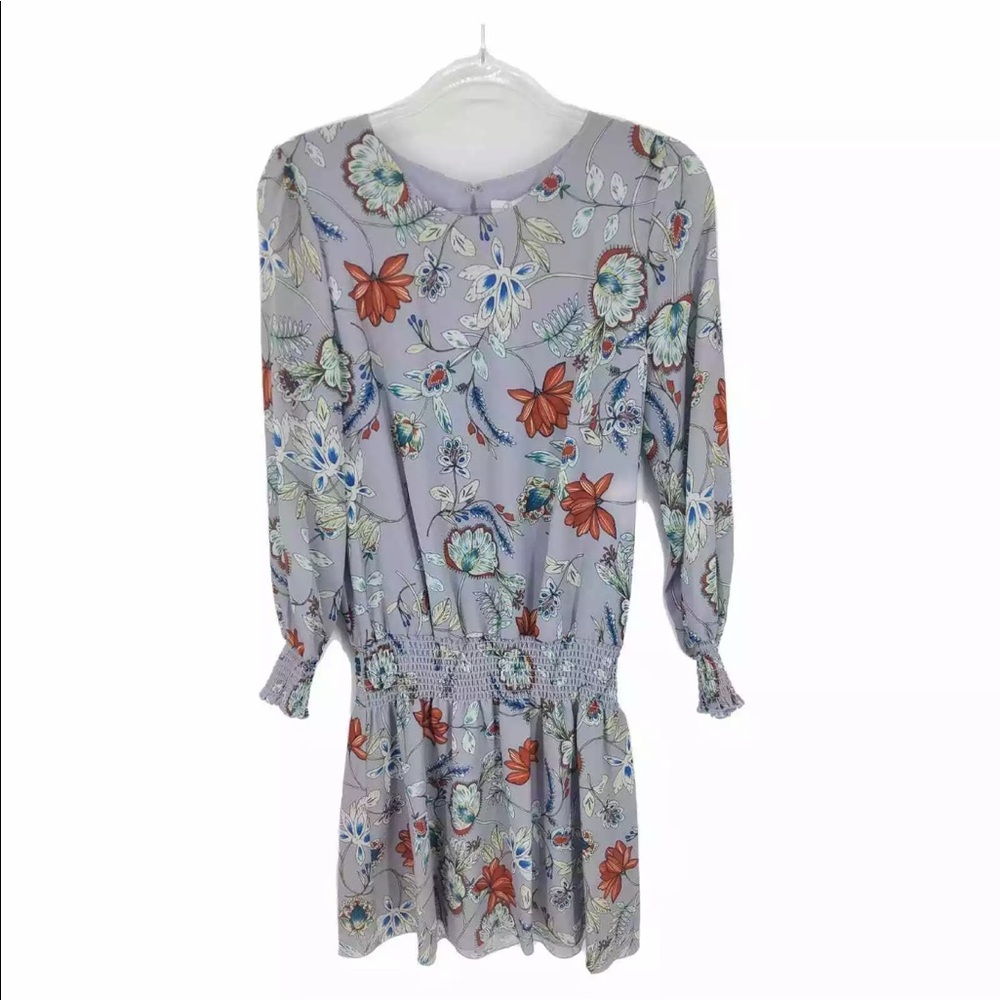 NWT  Parker Violet garden Smock Drop Waist Dress Large